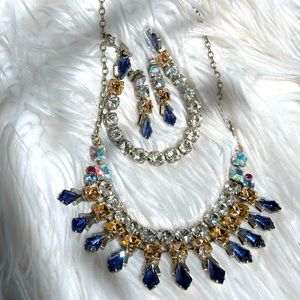 Purple and Champagne Sparkly Sorrelli Set